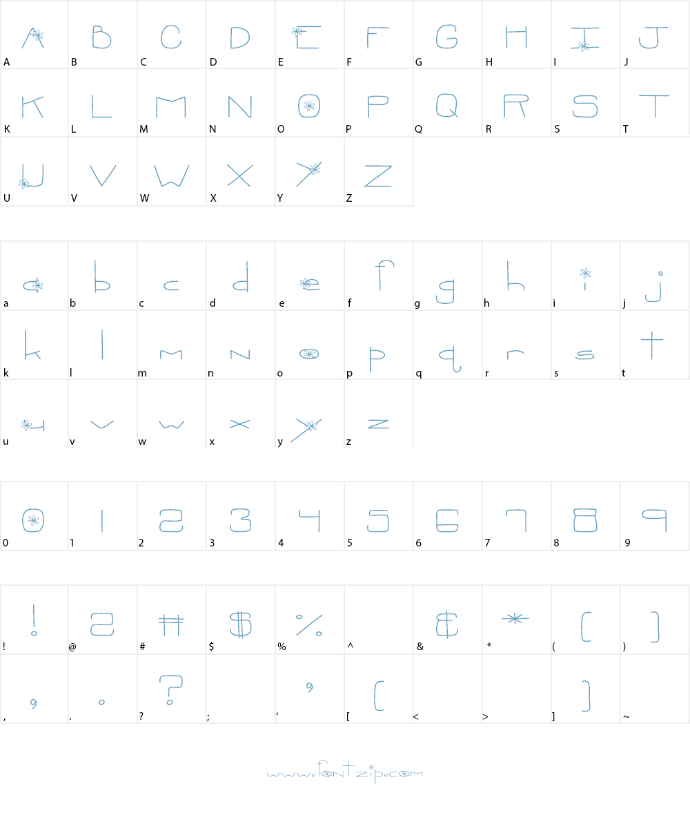 MTF Oopsie Daisie Font Character
